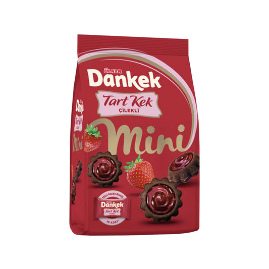 ULKER Dankek Strawberry and Chocolate Mini Tart Cake (150g)