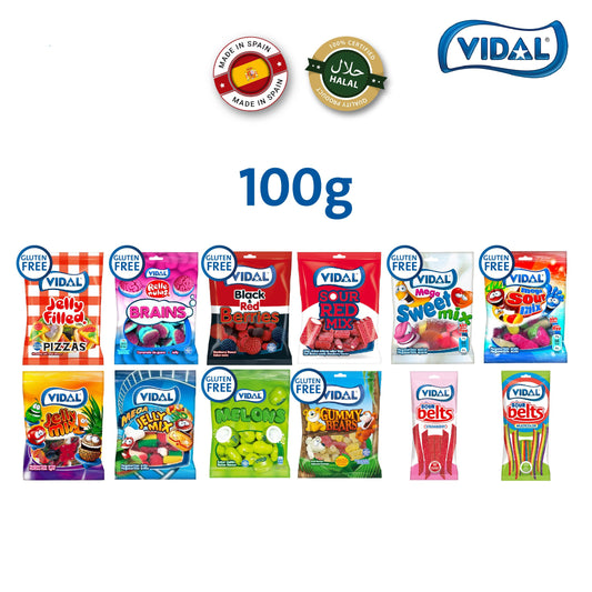 VIDAL Bundle Offer: 16 bags of vidal mixed jellies (100g - 90g)