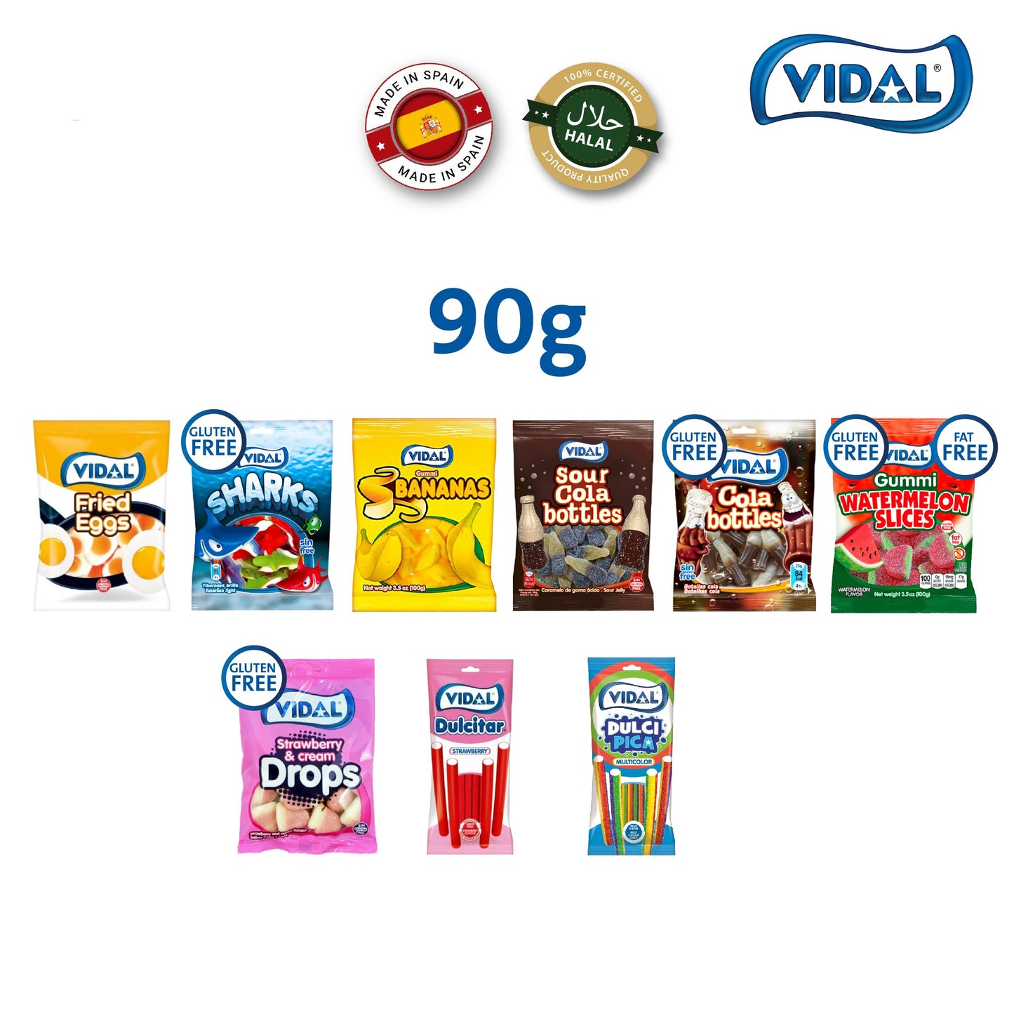 VIDAL Bundle offer: Buy 7 bags vidal mixed jellies and get 1 bag Rolla Belta for free