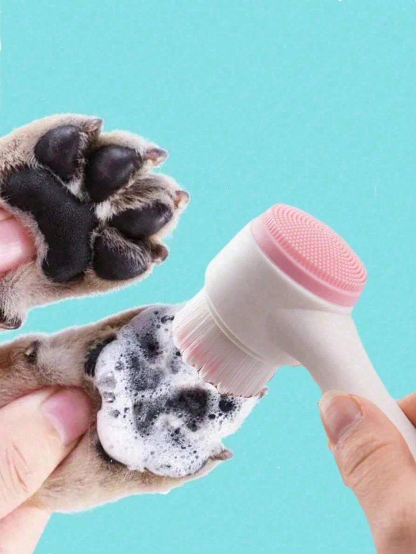Pet Paw Cleaner Brush for Dogs & Cats | Soft Silicone Paw Washer