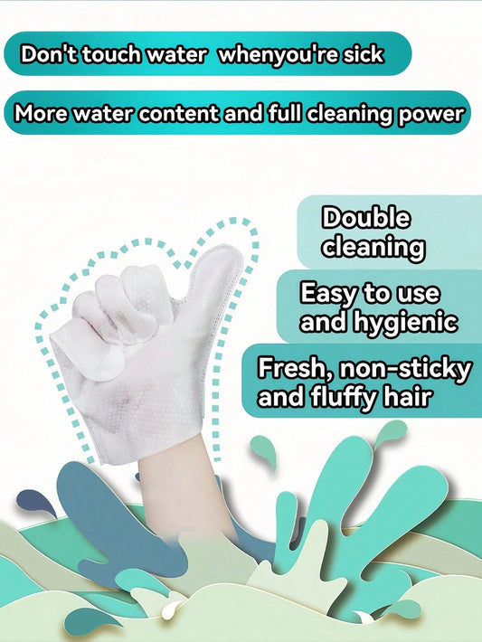 Pet Grooming Wipes Gloves | No-Rinse Cleaning for Cats & Dogs (6 pieces per pack)