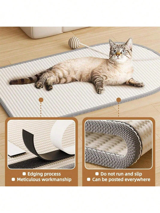 Wall-Mounted Sisal Cat Scratcher Board | Vertical Scratch Pad for Cats