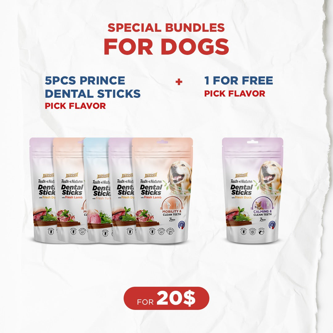 Dog Bundle Offer: 6 Prince Dental Sticks