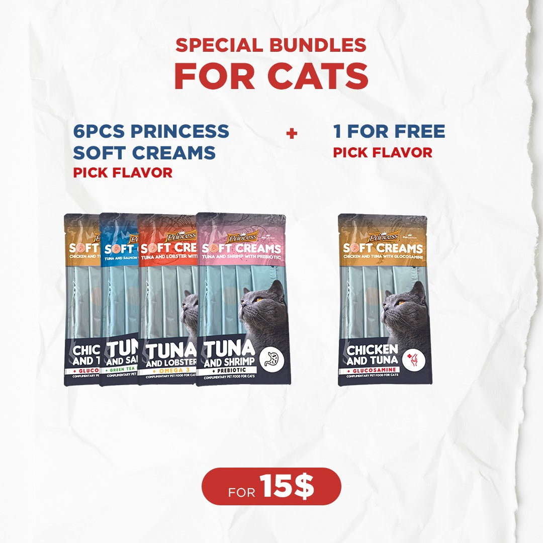 Cat Bundle Offer: 7 Princess Soft Creams (84g)