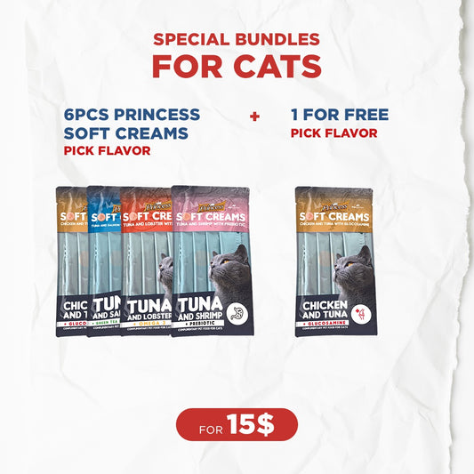 Cat Bundle Offer: 7 Princess Soft Creams (84g)