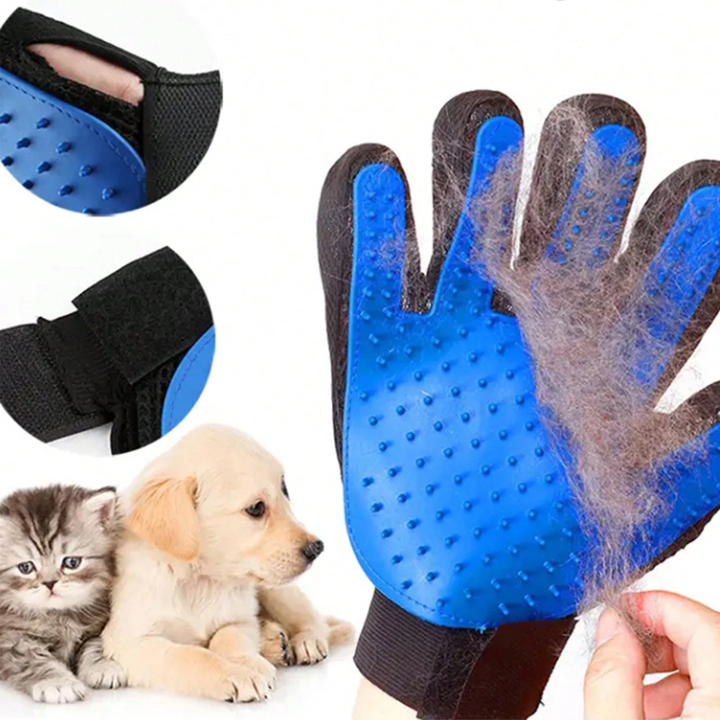 Pet Grooming Gloves – Multi‑Function Bathing & Massage Tool for Dogs & Cats