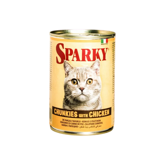 SPARKY Cat wet food Chunks for all adult breeds (415g)