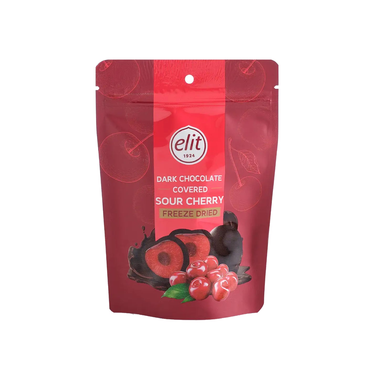 ELIT Freeze Dried Sour Cherry covered in Dark Chocolate (70g)