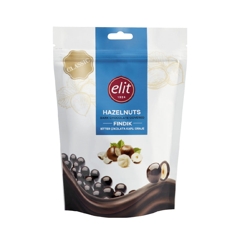ELIT Dragee Hazelnut covered in Dark Chocolate (125g)