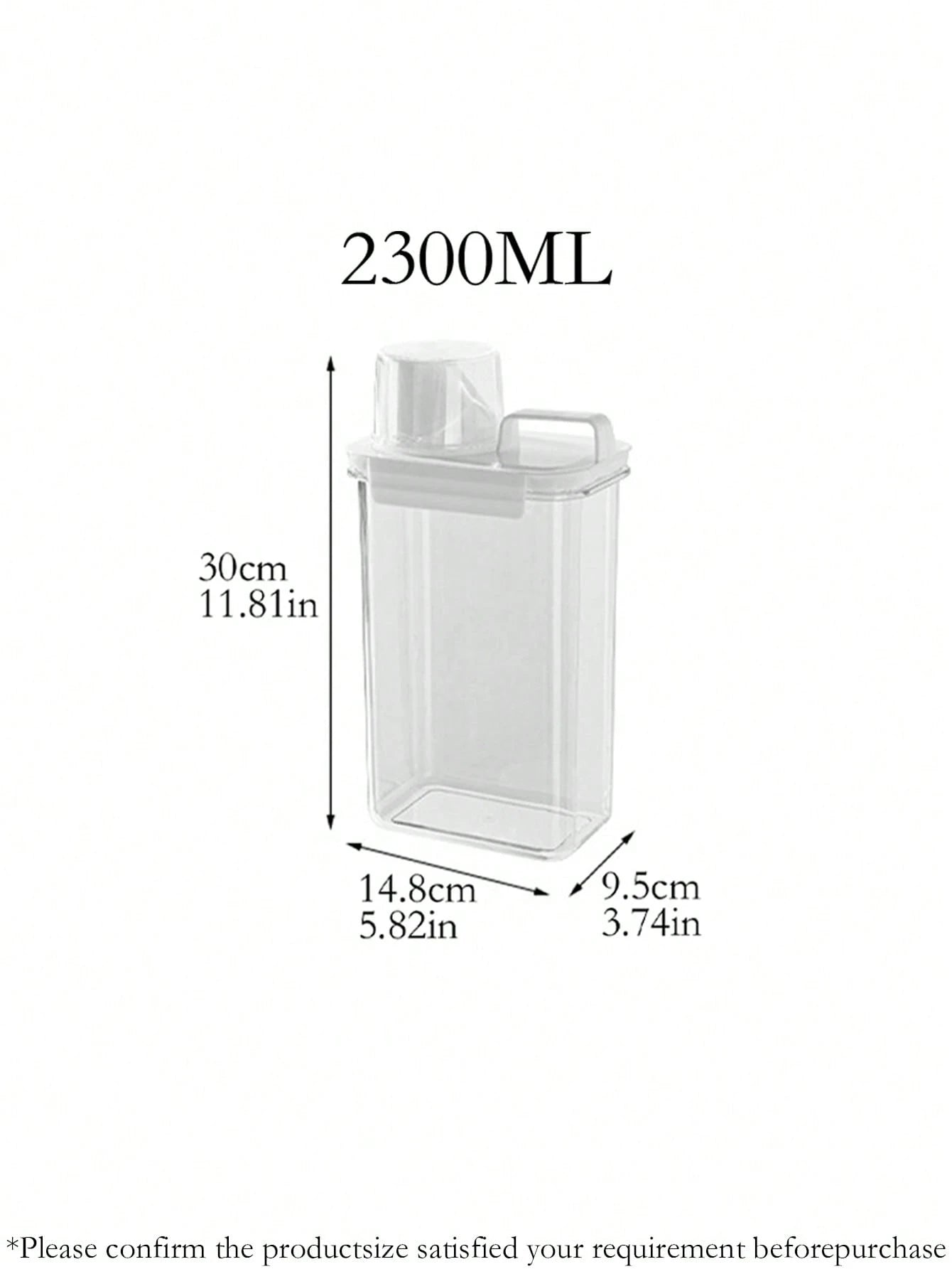 Pet Food Storage Container - Large Capacity with Measuring Lid & Carry Handle