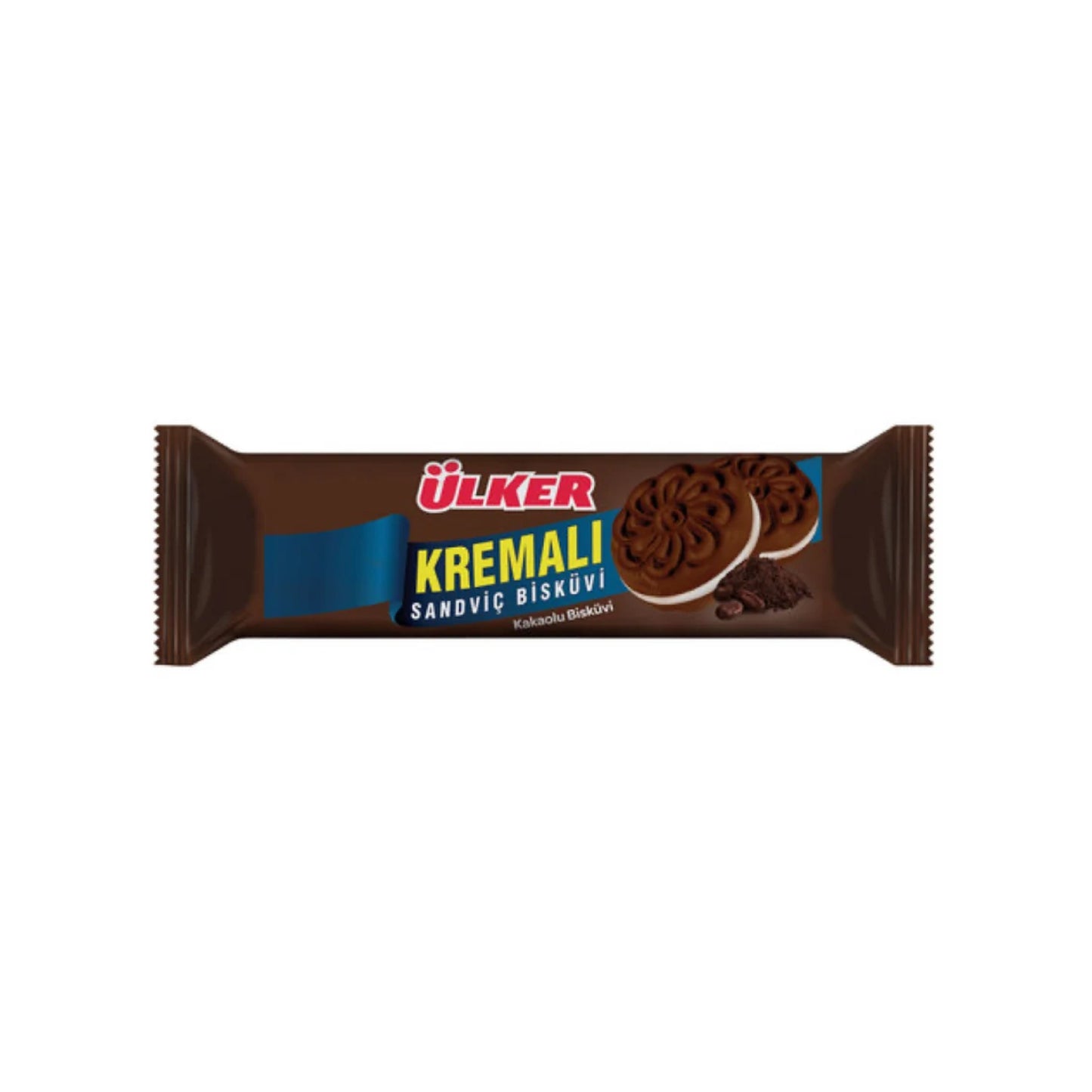ULKER Kremali: Cocoa Sandwich Biscuits Filled with Milk Cream (61g) - 24 Pieces per box