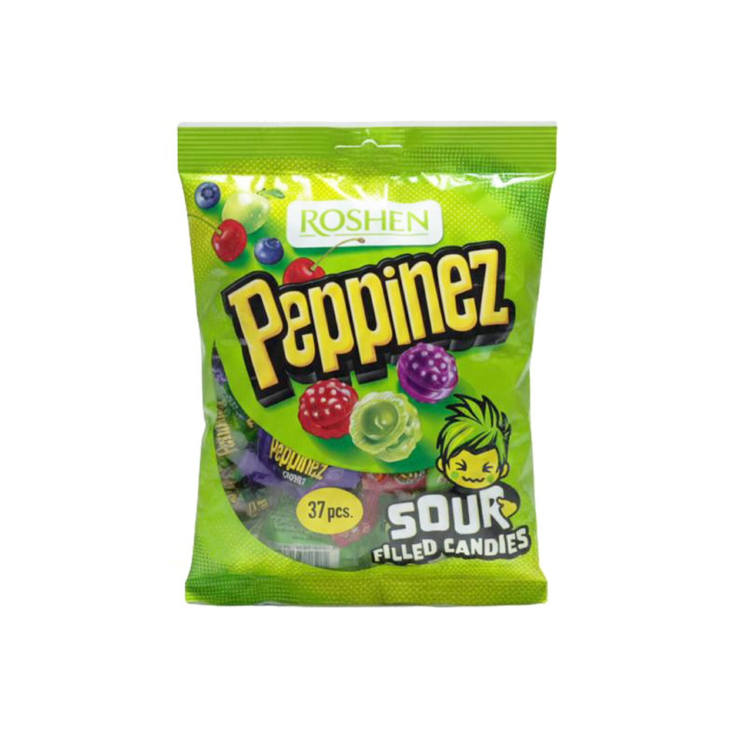 ROSHEN Peppinez Sour Candies Filled with Juices (180g)