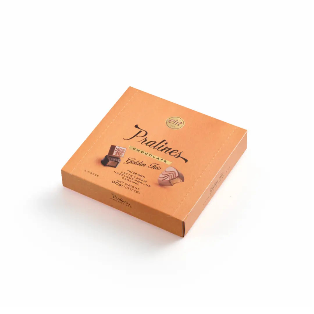 ELIT Golden Trio Praline Chocolate Box (90g) - 9 pieces per box