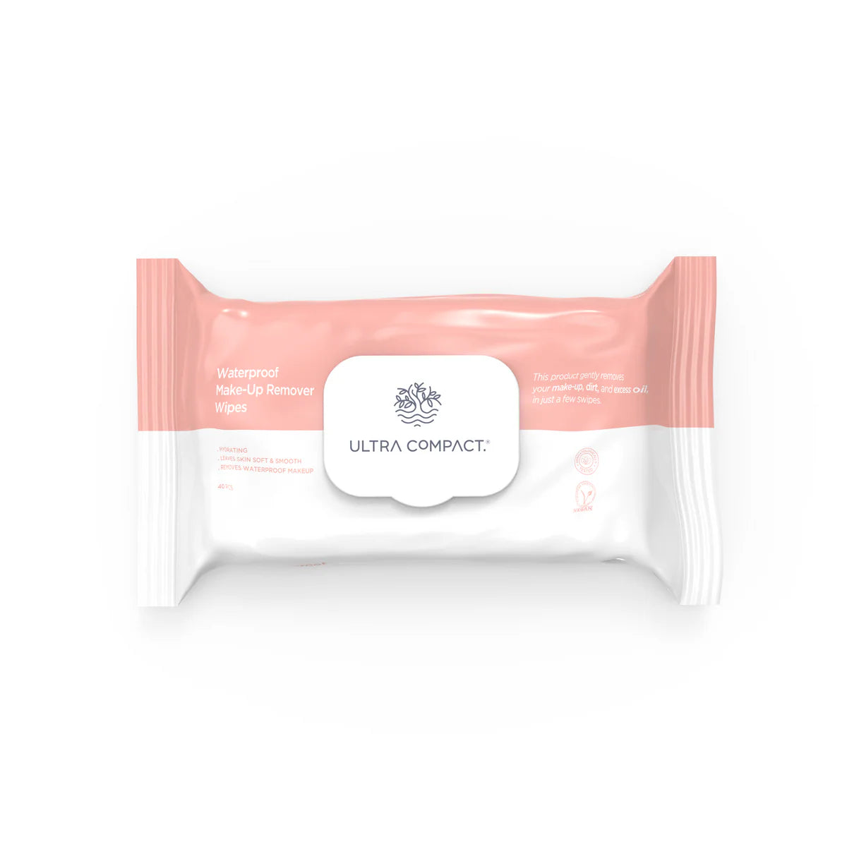 Ultra Compact Waterproof Make up Cleanser wipes - 40 Sheets