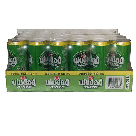 Uludag sparkling water Tins 330ml*24pcs