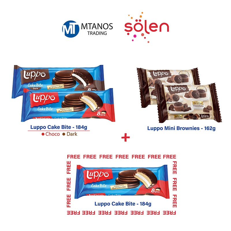 Solen Luppo Cake Bite + Luppo Mini Brownies