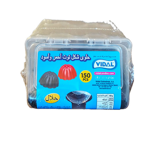 Vidal Jelly  Black And Red Berries Plastic 150pcs*6outer