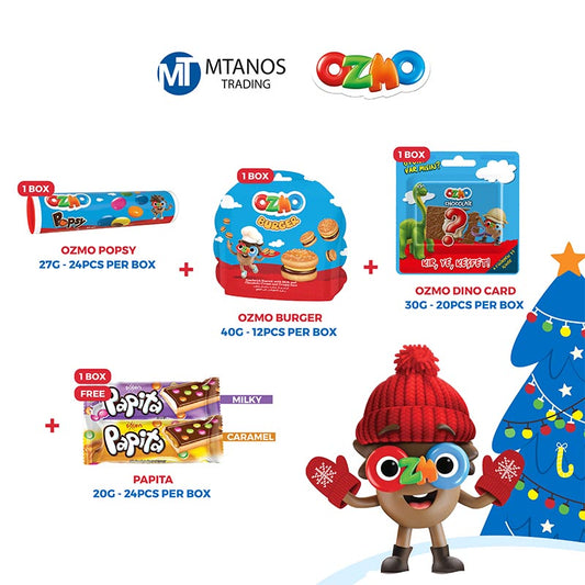 OZMO Dino Card + Burger + Popsy + Papita