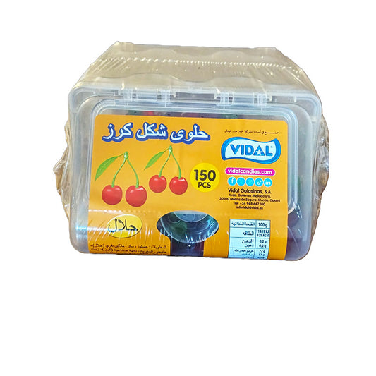 Vidal Jelly  Twin Cherry Plastic 150pcs*6outer