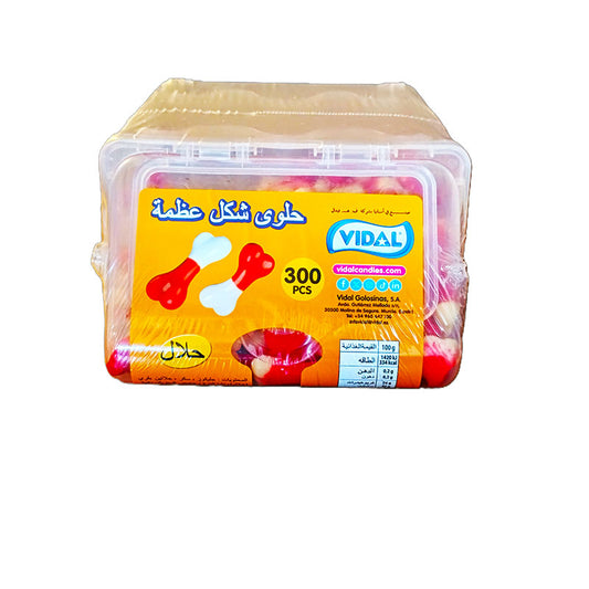 Vidal Jelly Red Bones  Plastic 300pcs*6outer