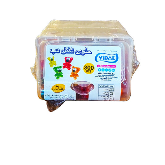 Vidal Jelly Light Bears Plastic 300pcs*6outer