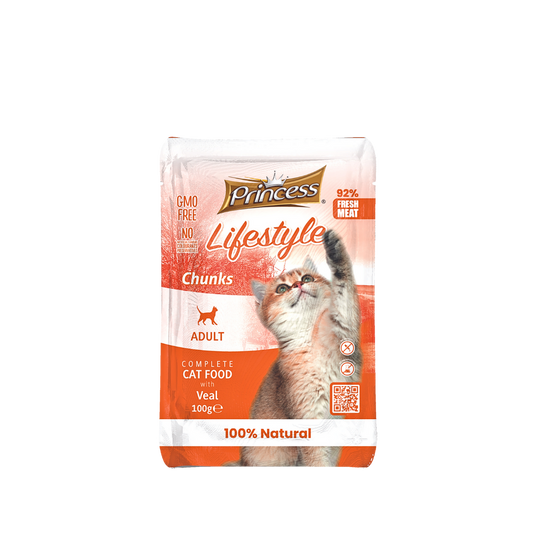 PRINCESS Lifestyle Veal Chunks For Cats