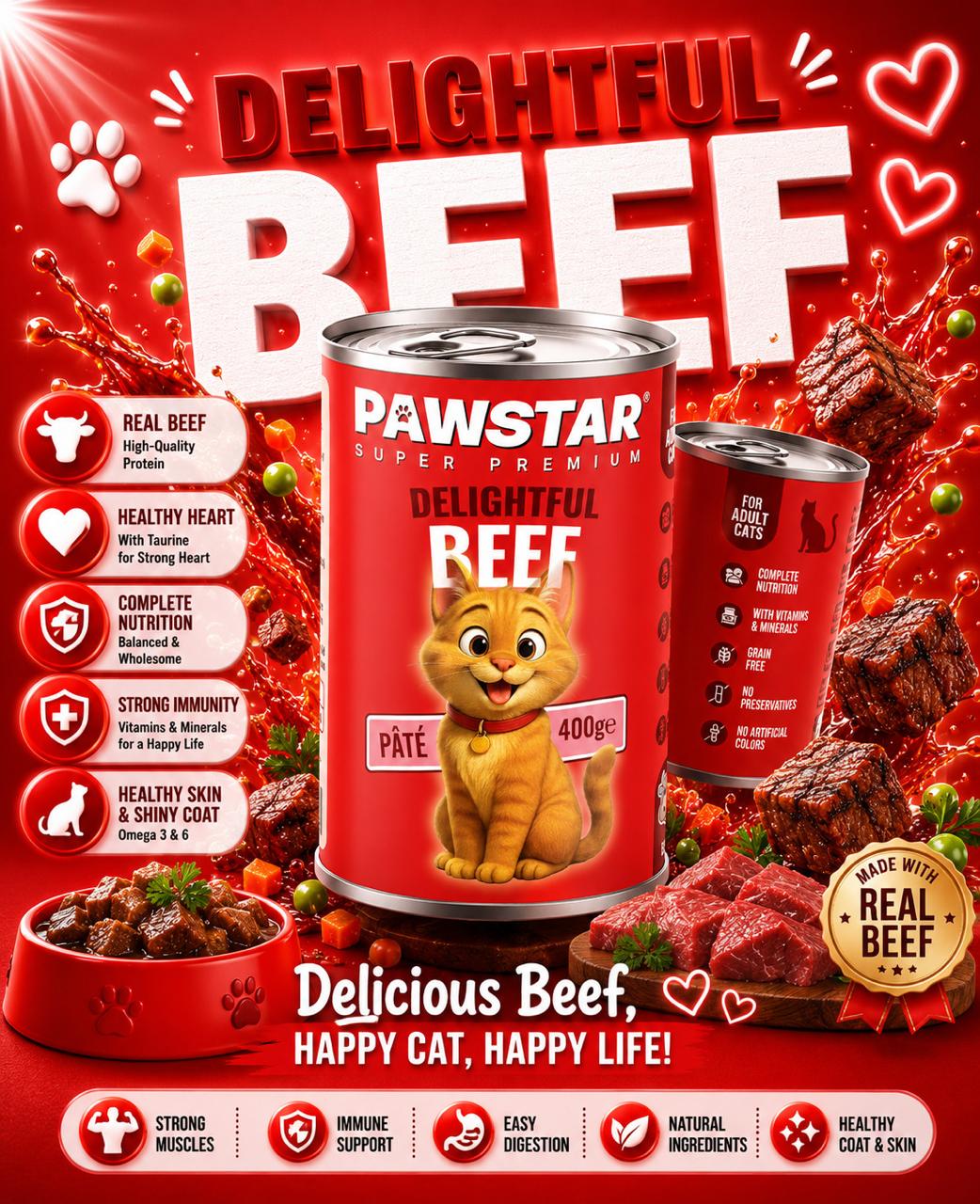 Pawstar - Premium pet nutrition made with real ingredients (400g)
