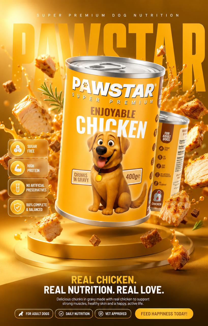 Pawstar - Premium pet nutrition made with real ingredients (400g)