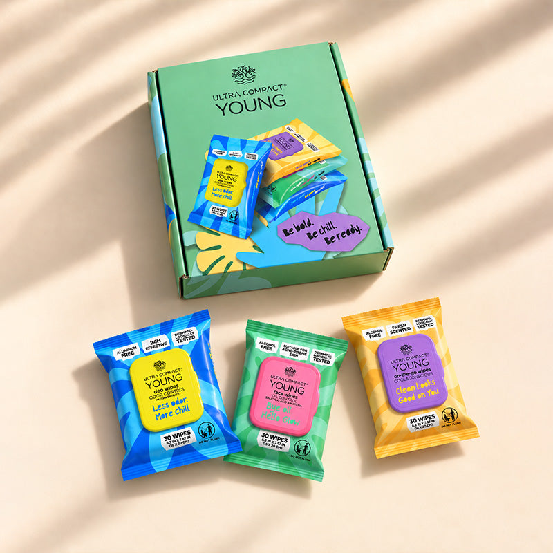 Ultra Compact Young Wipes Gift Set – 3-Piece Collection