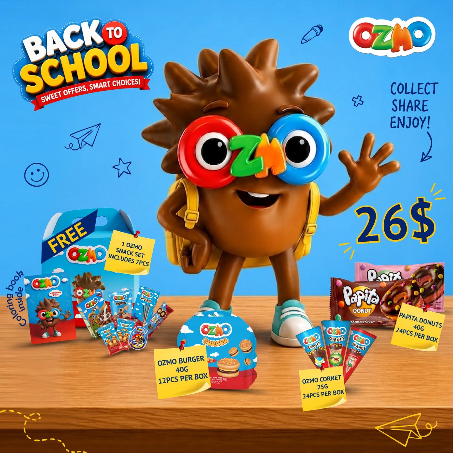 OZMO Back to School Bundle Offer - Ozmo & papita