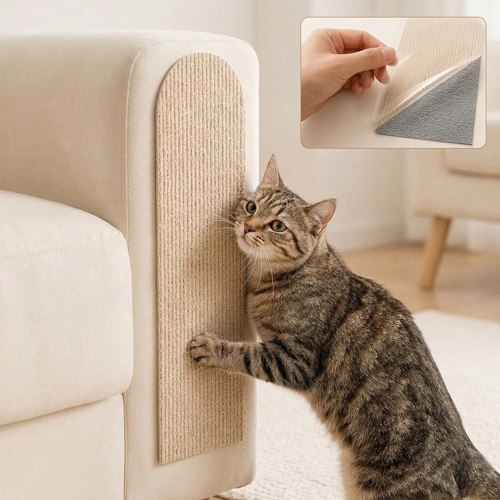 Self-Adhesive Cat Scratching Boards – Wall & Sofa Scratch Pads (Set of 2 pieces)