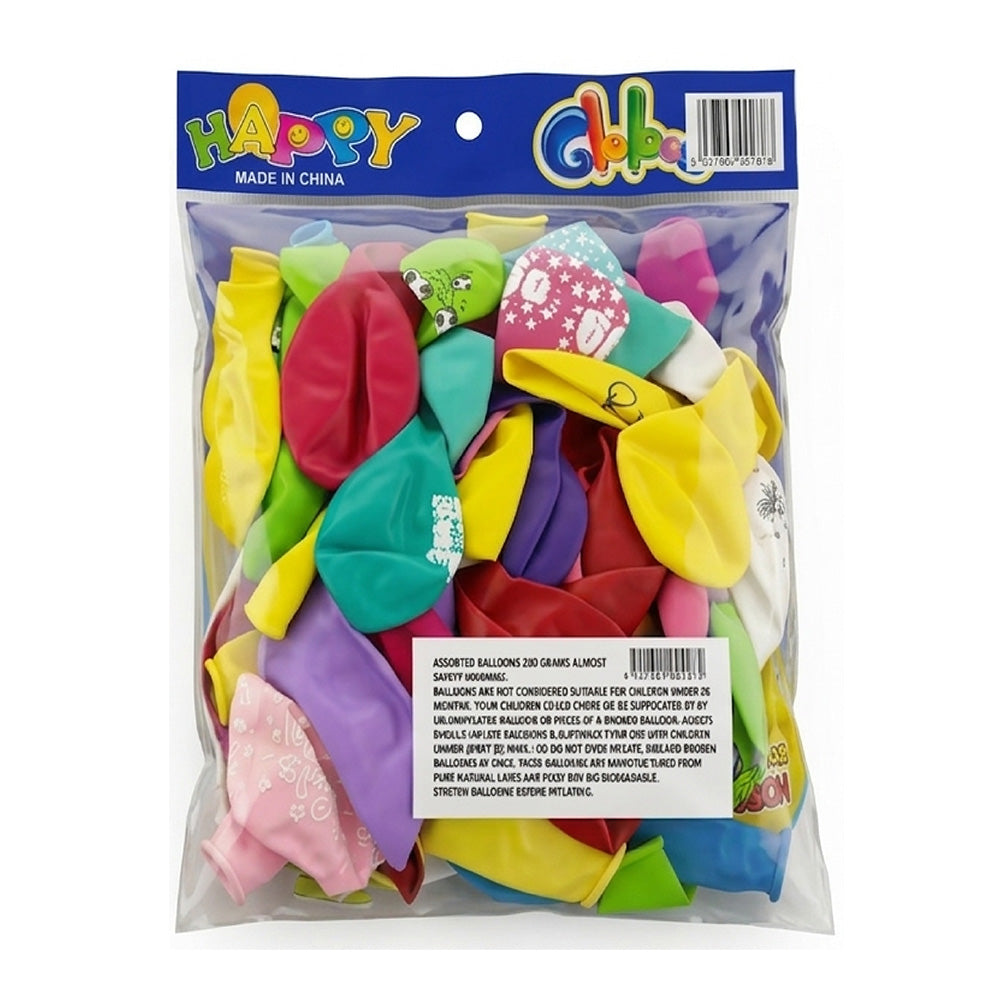 Happy Globos Party Balloon Collection (200g - 65 to 75 Ballon) - Deisgn 3