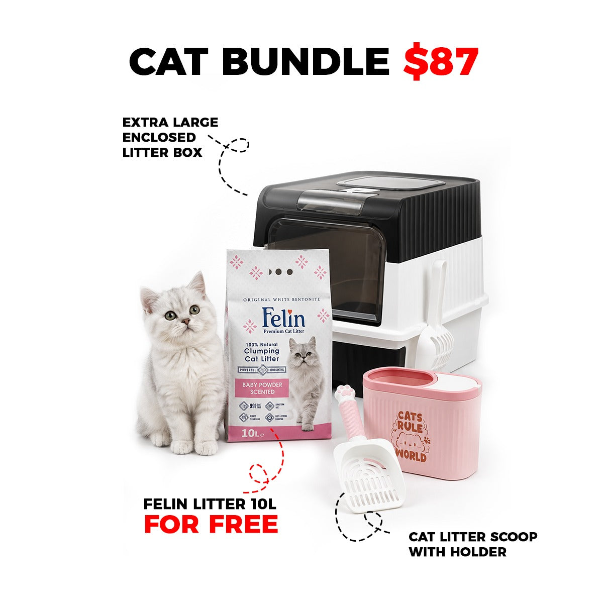 Cat bundle offer - Complete Cat Litter Care Bundle