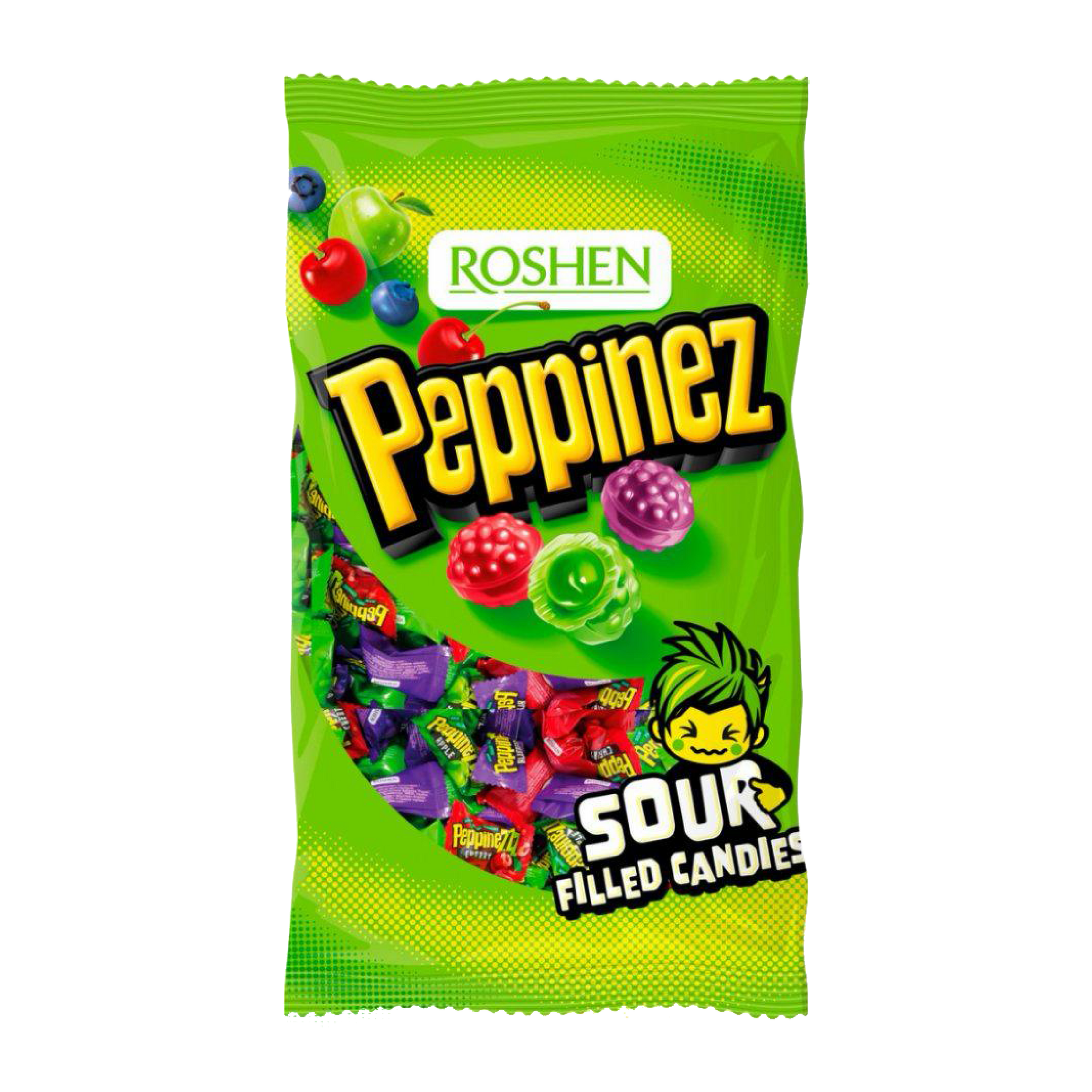 ROSHEN Peppinez Sour Candies Filled with Juices (900g)
