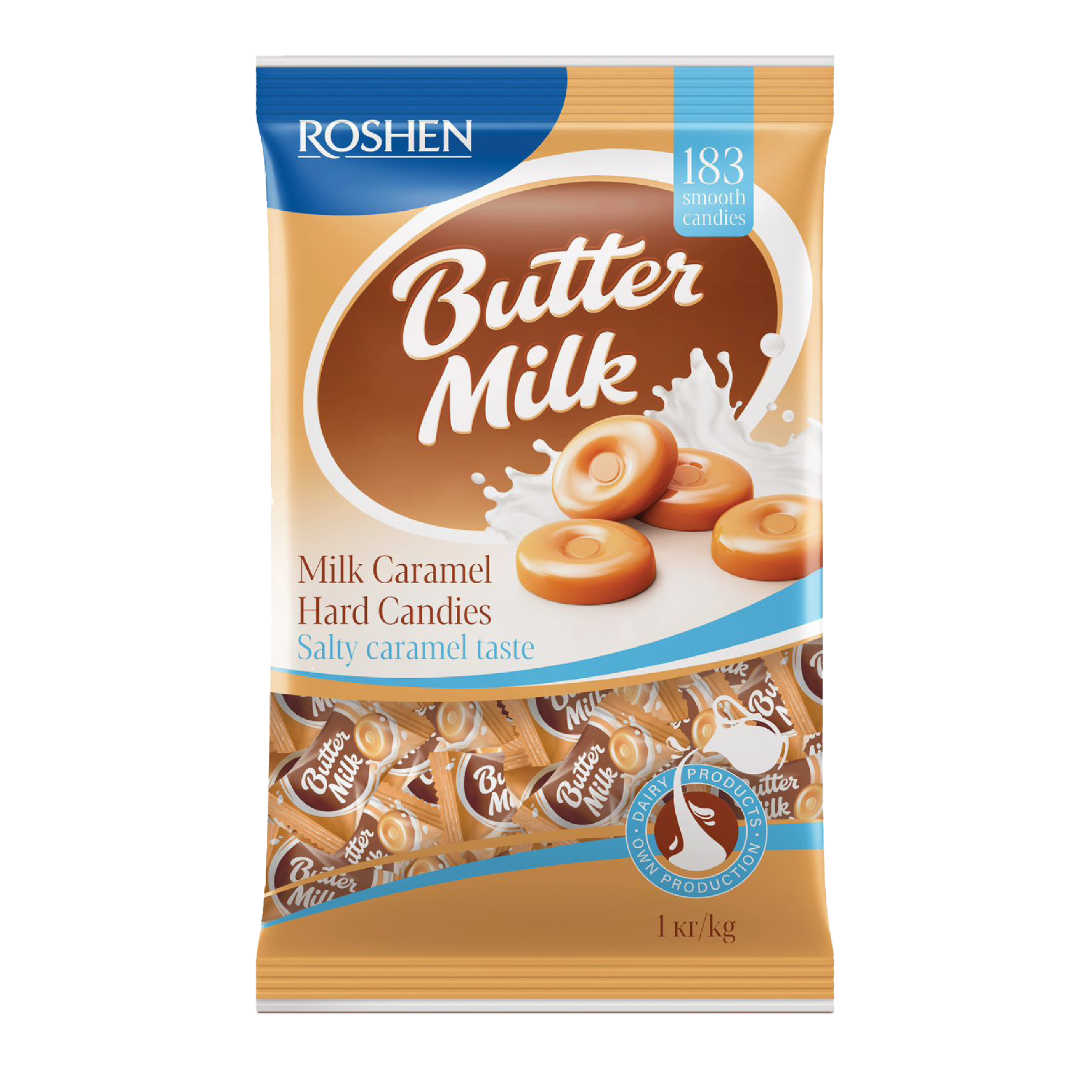 ROSHEN Butter Milk hard candies with subtle salty accent (1kg)