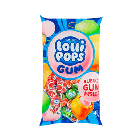 ROSHEN Lollipops fruits with Bubble Gum inside