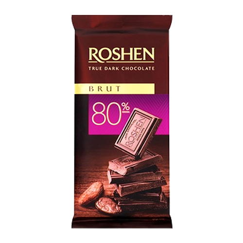 ROSHEN Tablet dark chocolate bar brut 80%