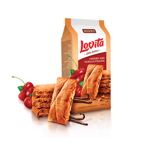 LOVITA cake cookies Cherry and Vanilla