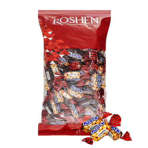 ROSHEN Krock sweet caramel with salty peanuts in cocoa coating (1kg)