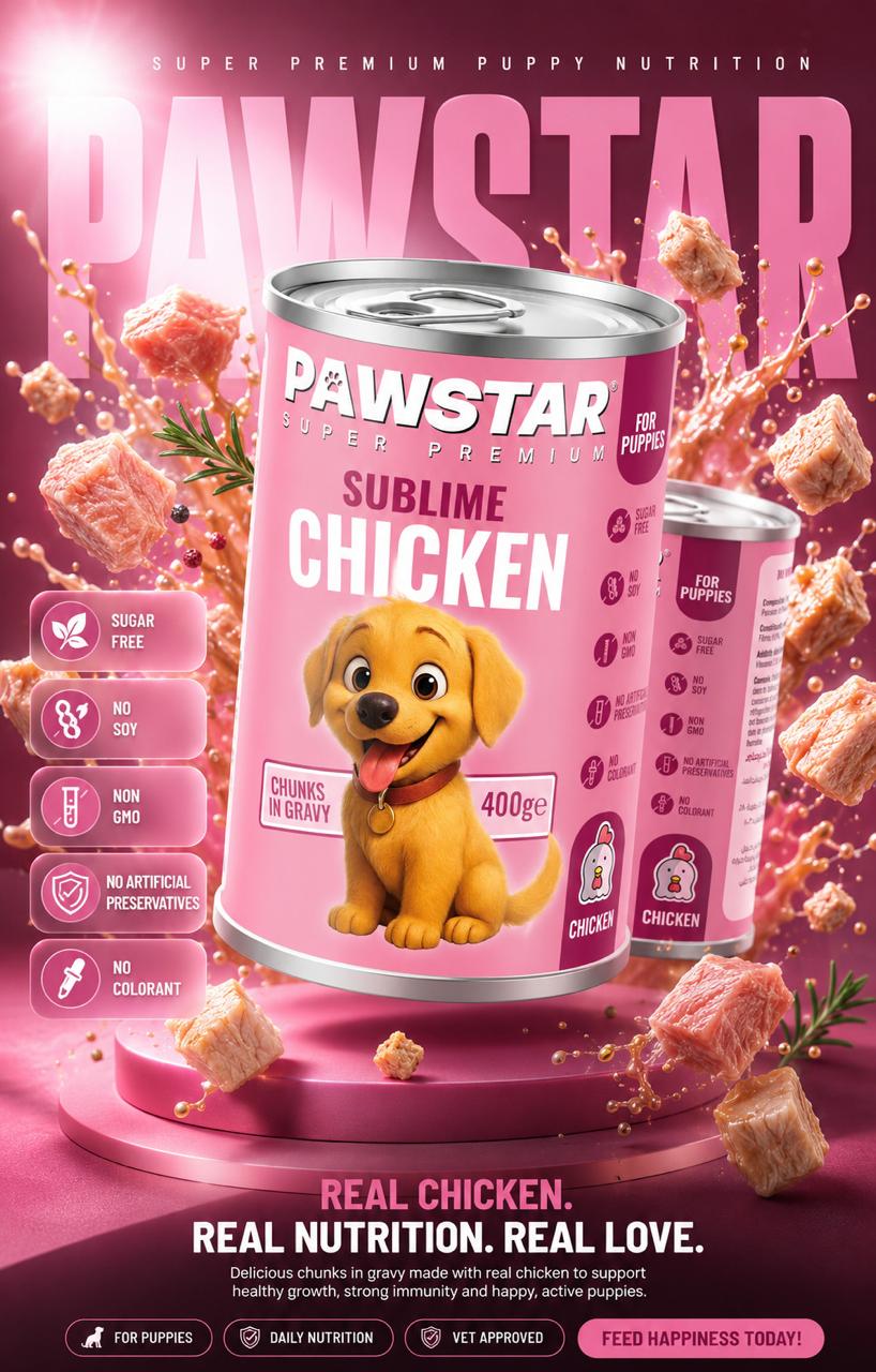 Pawstar - Premium pet nutrition made with real ingredients (400g)