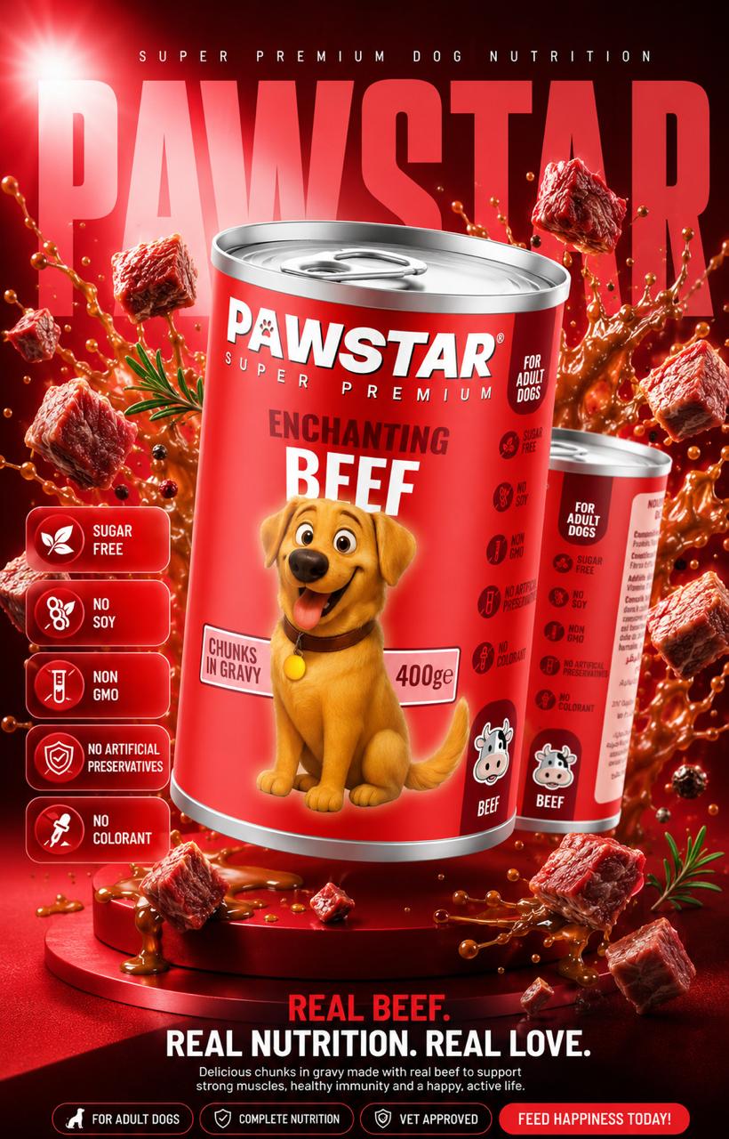 Pawstar - Premium pet nutrition made with real ingredients (400g)