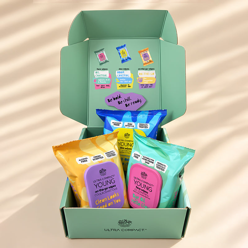 Ultra Compact Young Wipes Gift Set – 3-Piece Collection