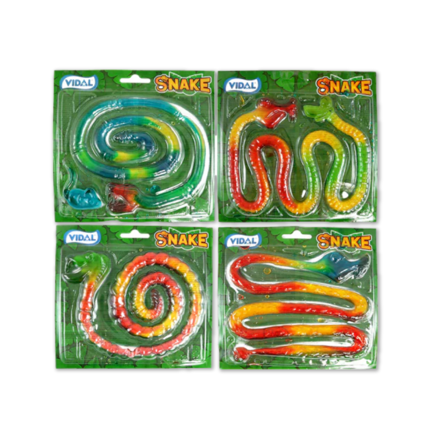 VIDAL Snake: chewy fruit-flavored  multicolored jellies (66g) - 11 Pieces per box