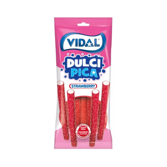 Vidal jelly strawberry sour pencil 90grs