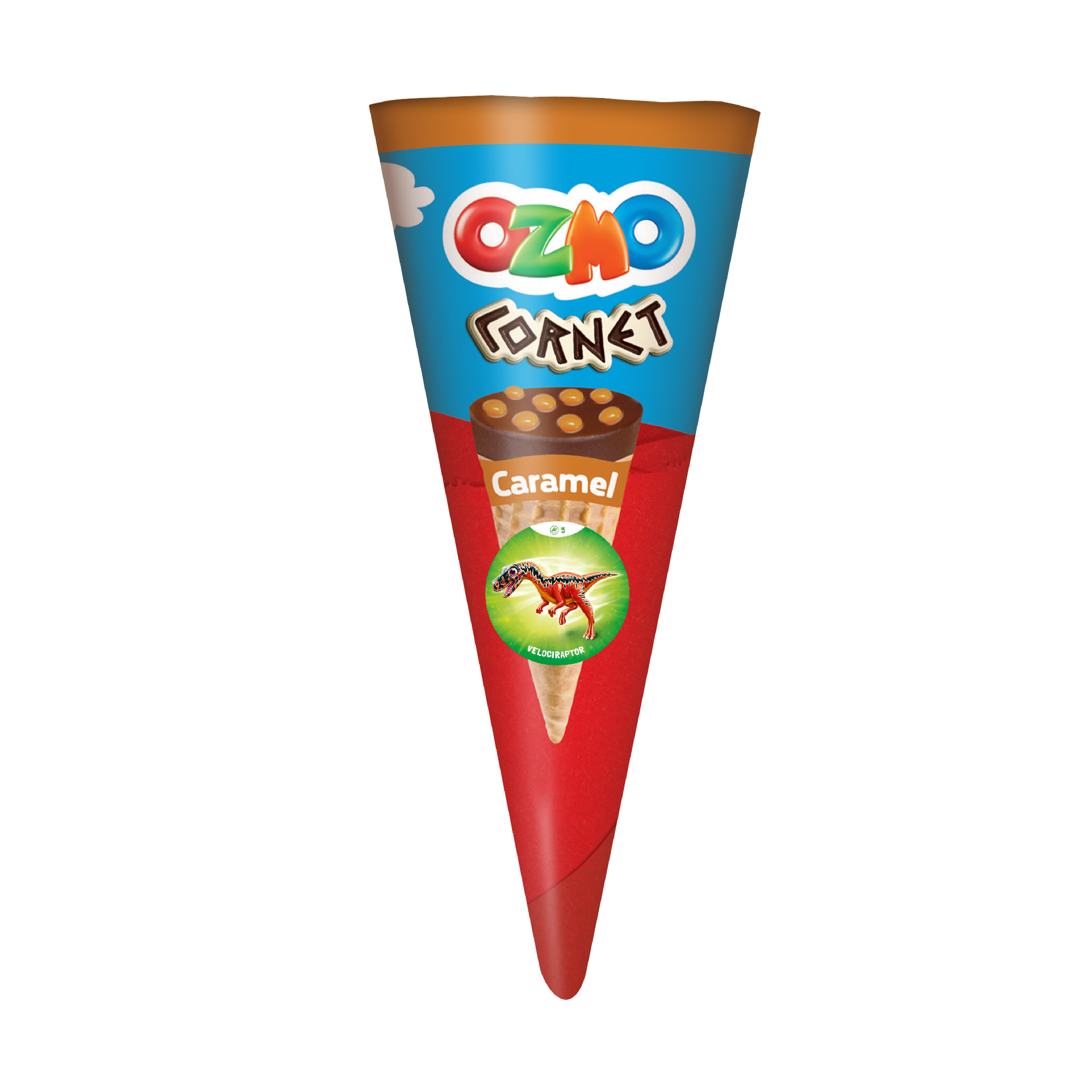 OZMO Cornet Waffle Cone with Cream (25g) - 24 Pieces per box