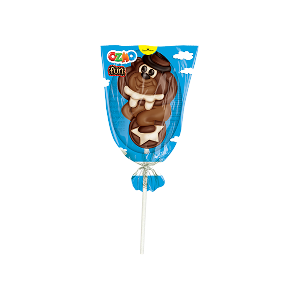 OZMO Chocolate Shaped Lollipop - Animals Edition (23g) - 24 Pieces per box