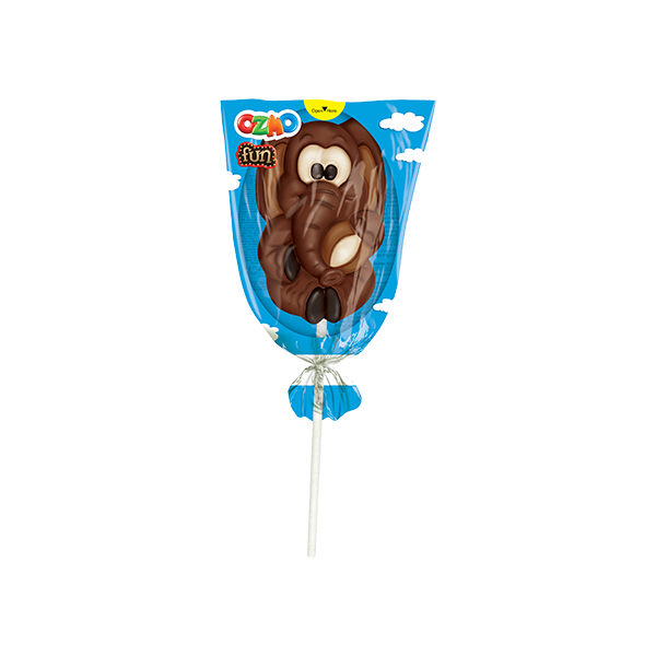 OZMO Chocolate Shaped Lollipop - Animals Edition (23g) - 24 Pieces per box
