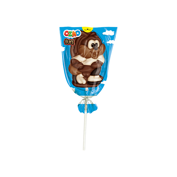 OZMO Chocolate Shaped Lollipop - Animals Edition (23g) - 24 Pieces per box
