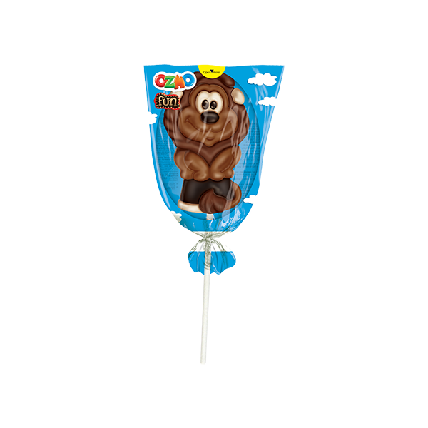 OZMO Chocolate Shaped Lollipop - Animals Edition (23g) - 24 Pieces per box