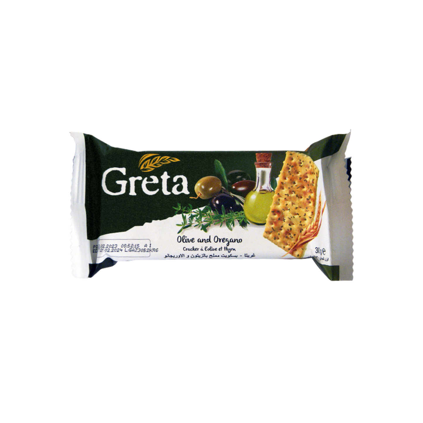 GRETA Crackers Olive and Thyme